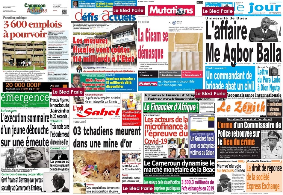 Journaux Parus En Kiosque Ce Matin Actualit Journaux Parus En