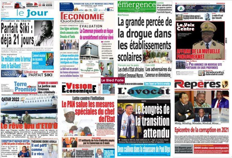 Cameroun La Revue De Presse Du Mardi Novembre Lebledparle