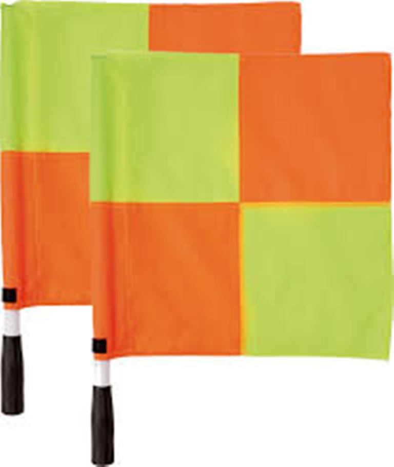un exemple de drapeau de l'arbitre