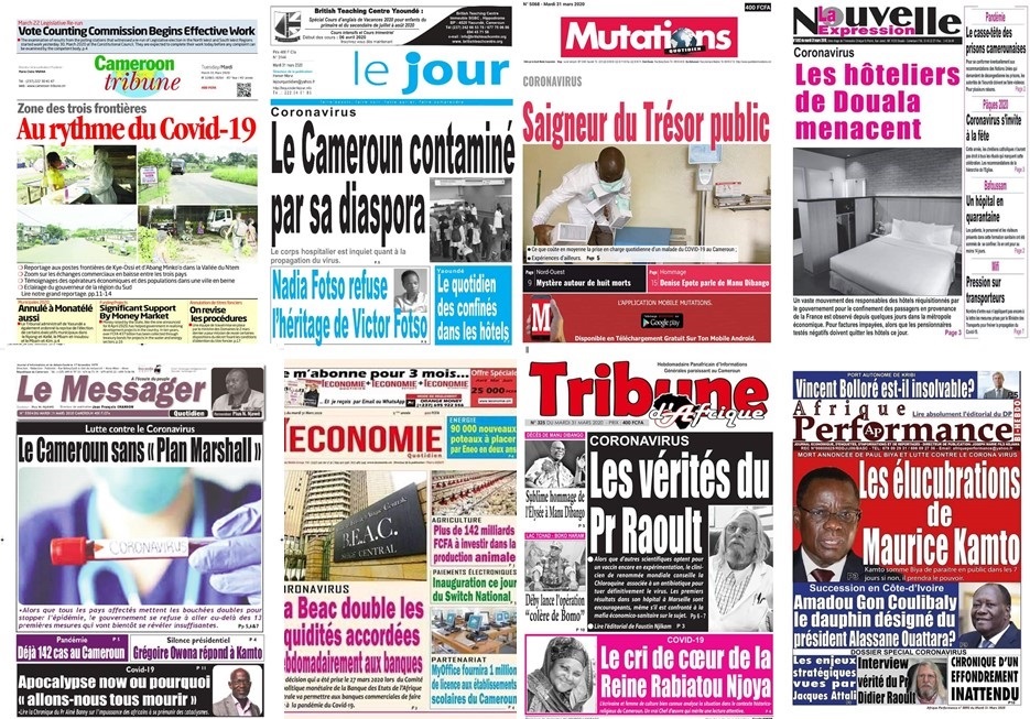 Cameroun La Revue De Presse De Ce Mardi 31 Mars 2020 Lebledparle