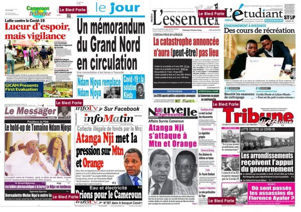 Cameroun La Revue De Presse De Ce Mardi 28 Avril 2020 Lebledparle