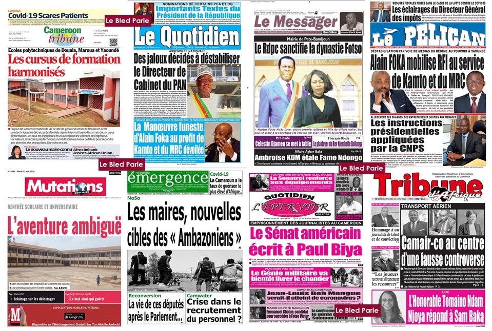 Cameroun La Revue De Presse De Ce Mardi 12 Mai 2020 Lebledparle