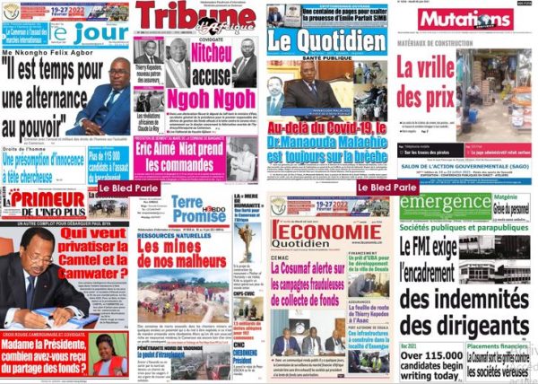 Cameroun La Revue De Presse Du Mardi 8 Juin 2021 Lebledparle