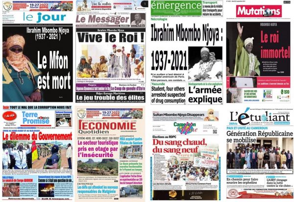 Cameroun La Revue De Presse Du Mardi 28 Septembre 2021 Lebledparle