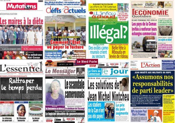 Cameroun La Revue De Presse Du Jeudi 17 Mars 2022 Lebledparle