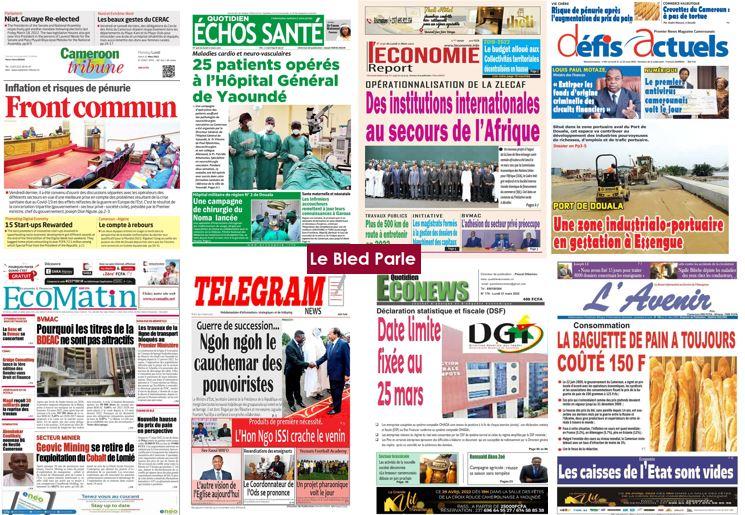 Cameroun La Revue De Presse Du Lundi 21 Mars 2022 Lebledparle