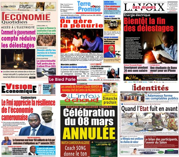 Cameroun La Revue De Presse Du Mardi 8 Mars 2022 Lebledparle