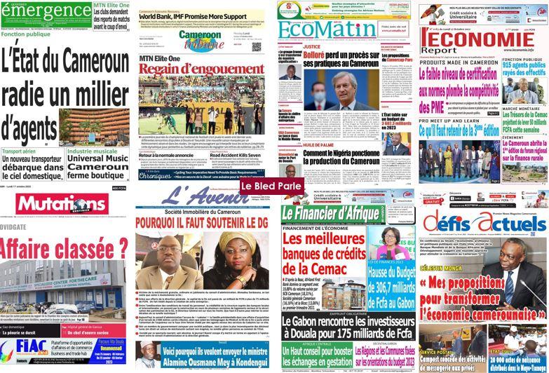 Cameroun La Revue De Presse Du Lundi 17 Octobre 2022 Lebledparle