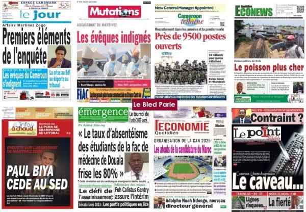 La Revue De Presse Camerounaise Du Mardi 31 Janvier 2023 Lebledparle