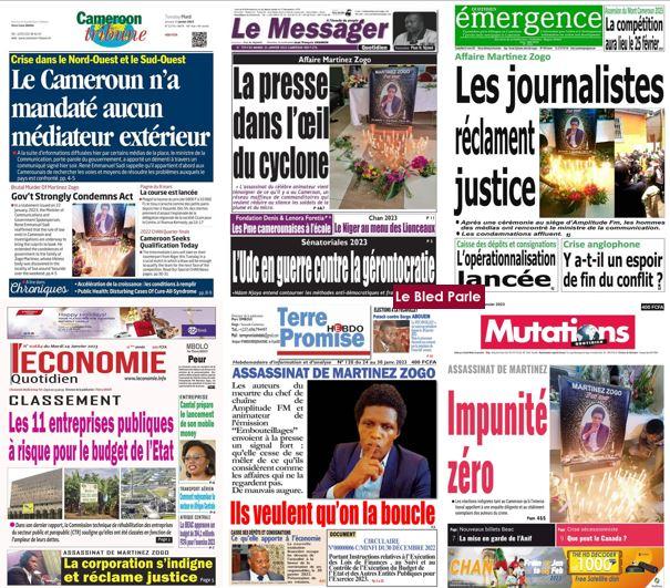 Cameroun La Revue De Presse Du Mardi 24 Janvier 2023 Lebledparle