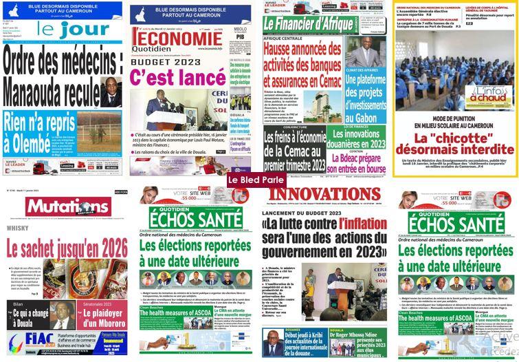 Cameroun La Revue De Presse Du Mardi 17 Janvier 2023 Lebledparle