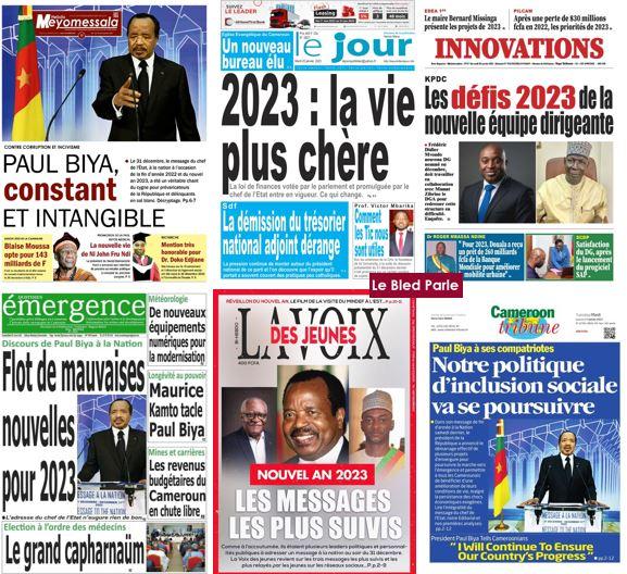 Cameroun La Revue De Presse Du Mardi 3 Janvier 2023 Lebledparle