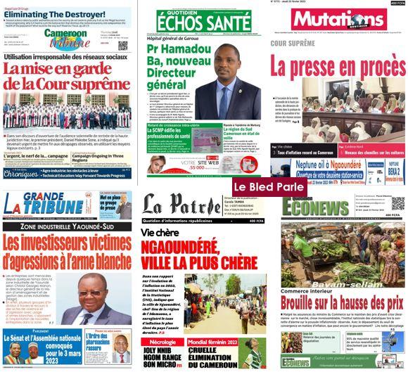 La Revue De Presse Camerounaise Du Jeudi 23 Février 2023 Lebledparle