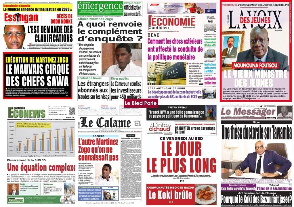 La Revue De Presse Camerounaise Du Vendredi 17 Février 2023 Lebledparle