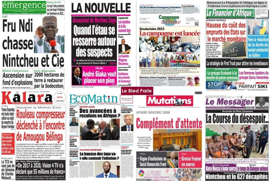 La Revue De Presse Camerounaise Du Lundi 27 Février 2023 Lebledparle