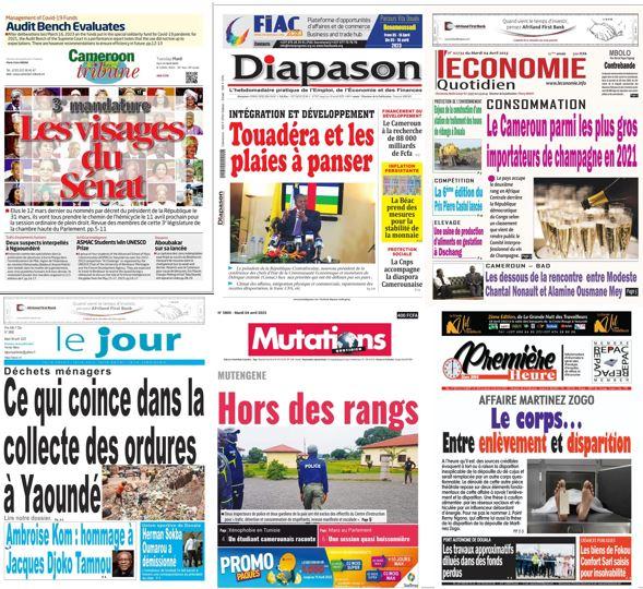 La Revue De Presse Camerounaise Du Mardi 4 Avril 2023 Lebledparle