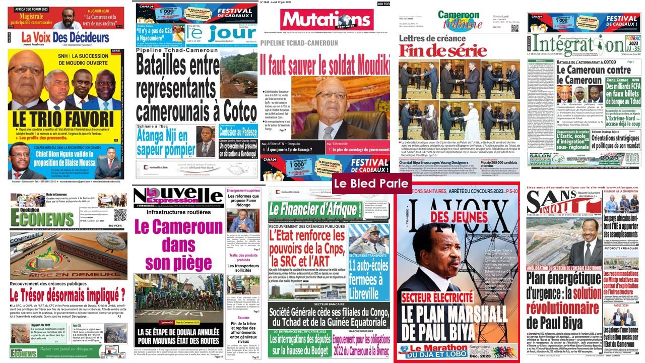 La Revue De Presse Camerounaise Du Mardi 13 Juin 2023 Lebledparle