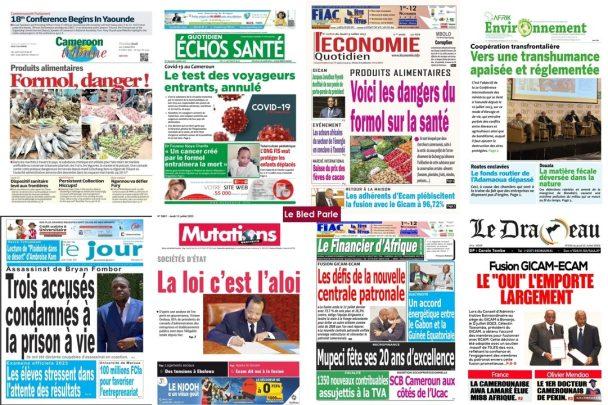 La Revue De Presse Camerounaise Du Vendredi 14 Juillet 2023 - Lebledparle