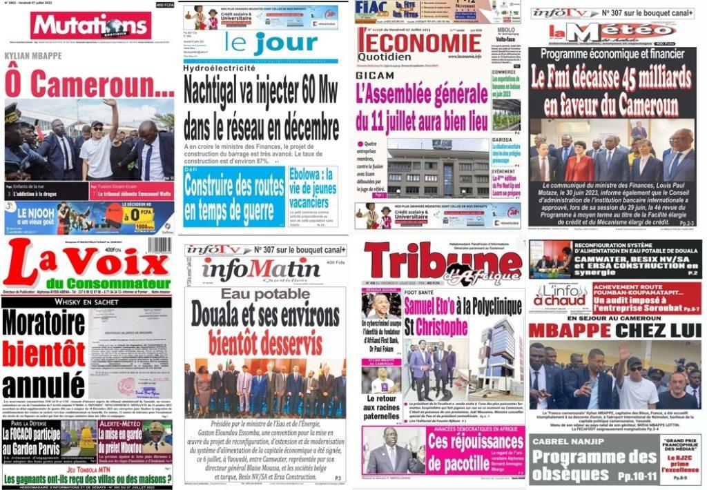 La Revue De Presse Camerounaise Du Vendredi 7 Juillet 2023 Lebledparle