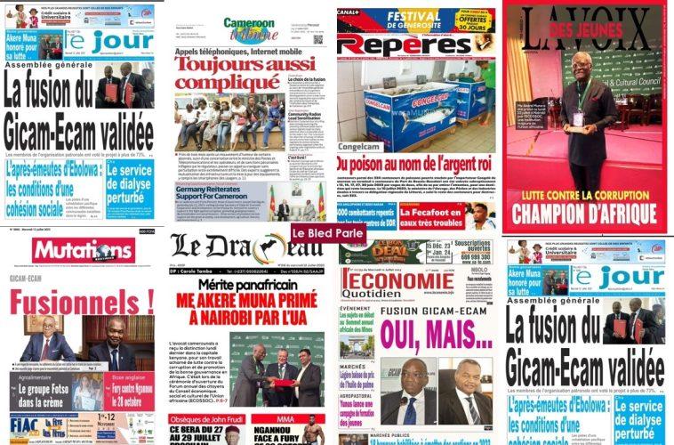 La Revue De Presse Camerounaise Du Mercredi 12 Juillet 2023 - Lebledparle