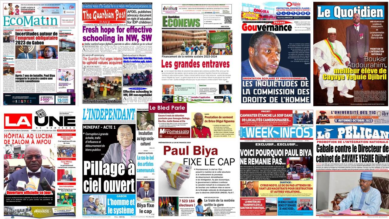 La Revue De Presse Camerounaise Du Mardi 5 Mars 2024 Lebledparle