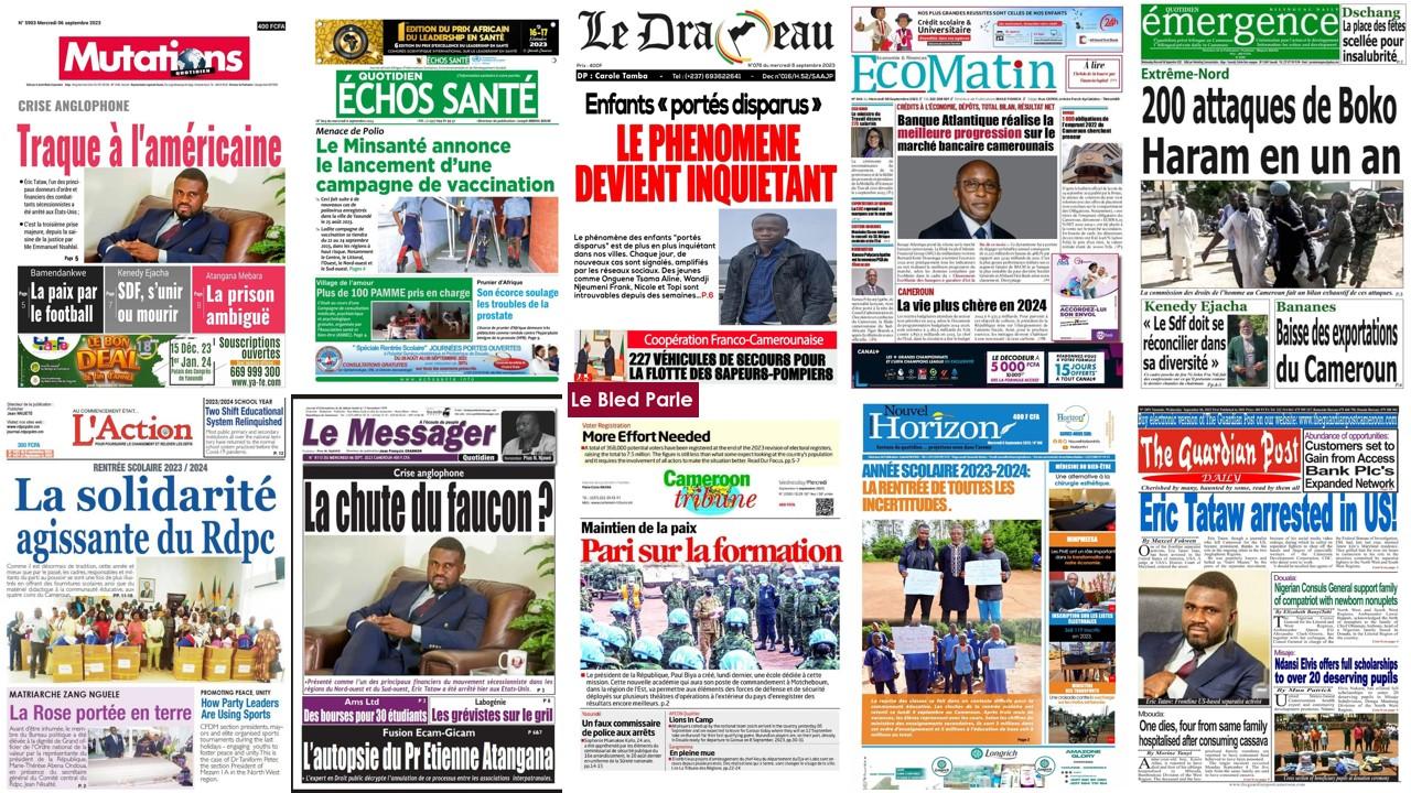 La Revue De Presse Camerounaise Du Lundi 11 Septembre 2023 Lebledparle