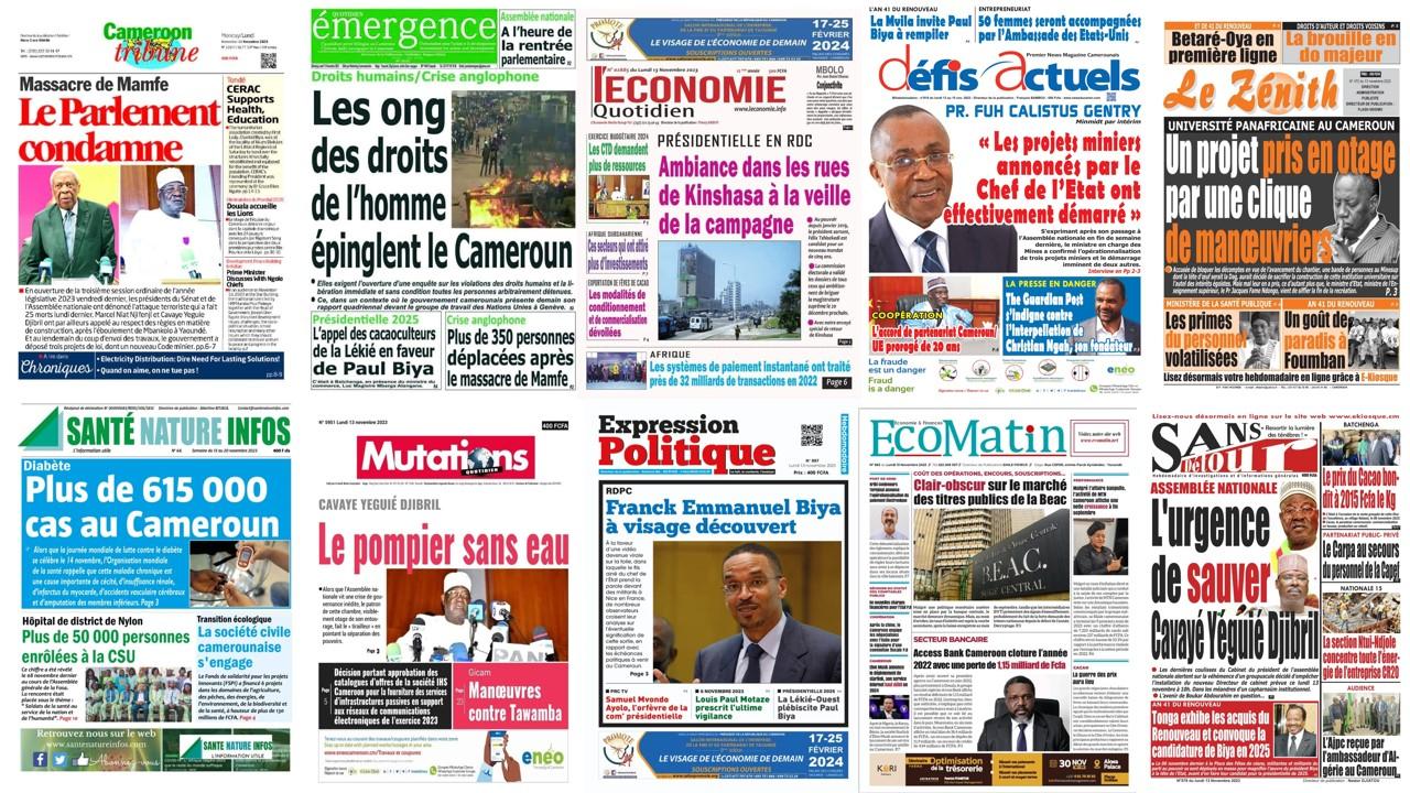 La revue de presse camerounaise du mardi 23 avril 2024 - Lebledparle