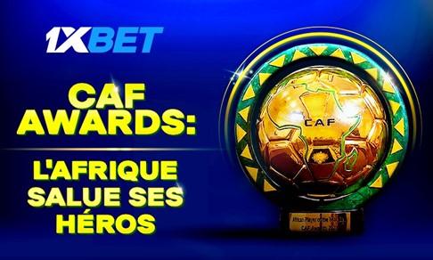 1xbet au service des caf awards de football