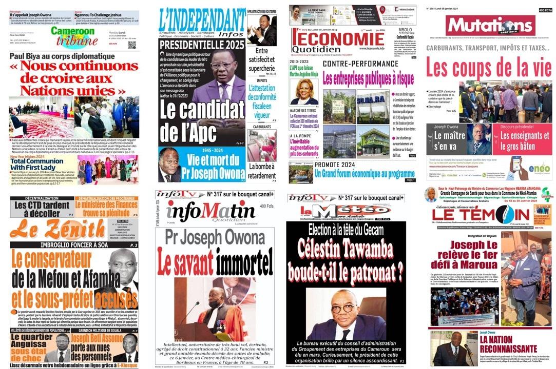 La Revue De Presse Camerounaise Du Mardi 9 Janvier 2024 Lebledparle