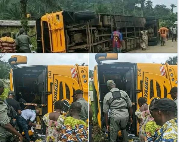 Image de l'accident de la Falaise de Dschang, ce lundi 1 juillet 2024