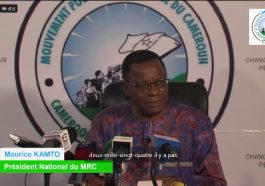 Maurice Kamto en conference de presse