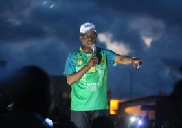 Maurice Kamto aux couleurs des Lions Indomptables