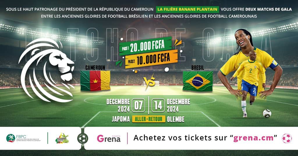 Gala match Cameroon vs Brazil: Samuel Eto’o in attack and Rigobert Song, coach