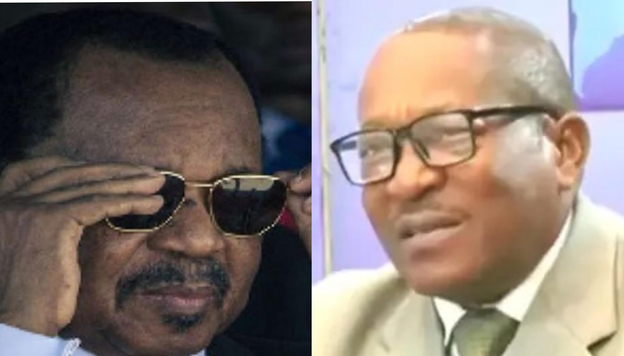 Paul Biya et Saint-Eloi Bidoung