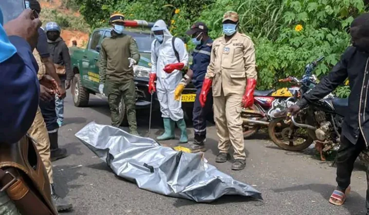 Un corps des éboulements de Dschang